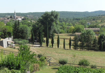 Vue des Chambres d'hôtes